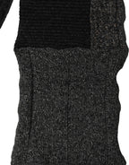 Dolce & Gabbana Multicolor Patchwork Wool Knit Shawl Scarf