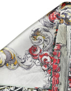 Dolce & Gabbana Multicolor Silk Printed Square Foulard Scarf