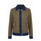 Mr&Mrs Italy Green Cotton Women's Jacket