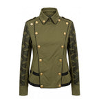 Mr&Mrs Italy Green Cotton Women's Jacket