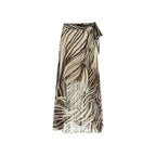 Guess Brown Polyester Long Skirt