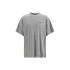 Balenciaga Gray Cotton T-Shirt