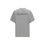 Balenciaga Gray Cotton T-Shirt