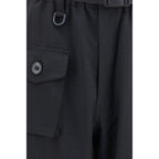 Y-3 Black Polyester Athletic Pants