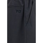 Y-3 Black Polyester Joggers (Workout Pants)