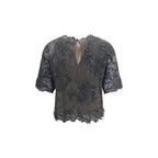 Brunello Cucinelli Gray Mohair Blouse