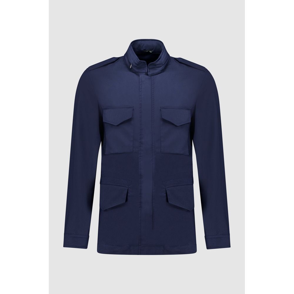 Autore Navy Blue Cotton Jacket
