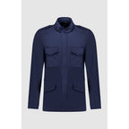 Autore Navy Blue Cotton Jacket