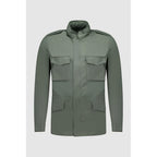 Autore Green Cotton Full-Length Jacket