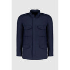 Autore Navy Blue Cotton Jacket
