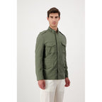 Autore Green Cotton Full-Length Jacket