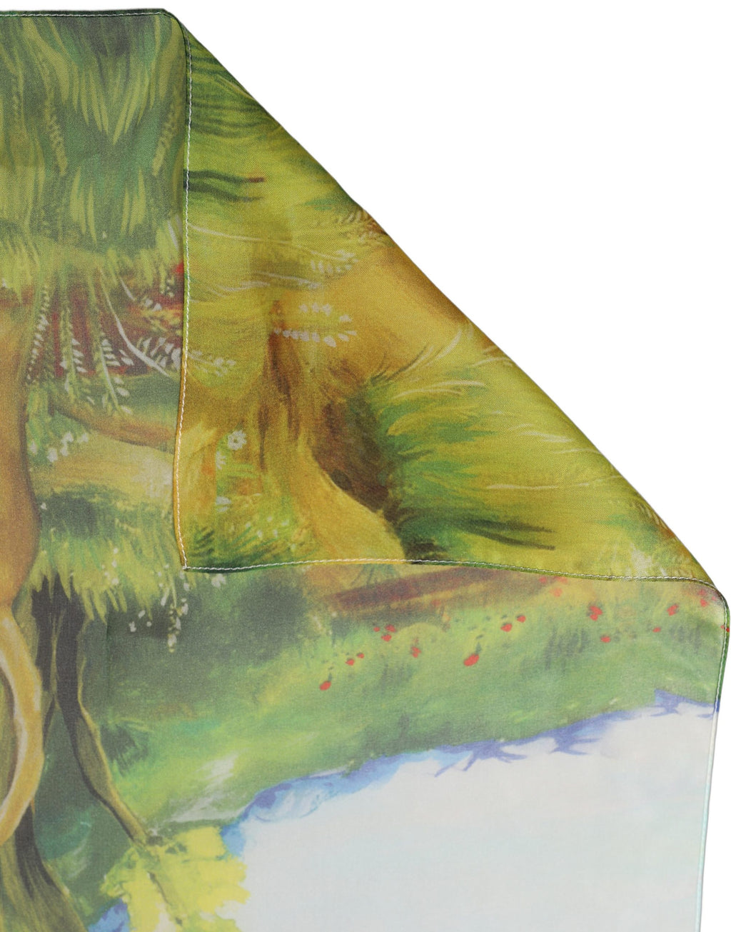 Dolce & Gabbana Light Blue Silk Landscape Foulard Scarf