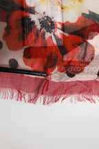 Dolce & Gabbana Multicolor Floral Cashmere Stole Scarf