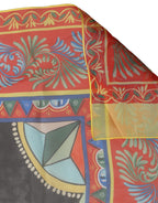Dolce & Gabbana Multicolor Silk Printed Shawl Stole Scarf