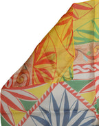 Dolce & Gabbana Multicolor Geometric Square Foulard Scarf