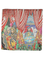 Dolce & Gabbana Multicolor Silk Printed Square Foulard Scarf