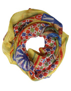 Dolce & Gabbana Multicolor Silk Carretto Foulard Scarf