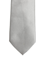 Dolce & Gabbana Gray Satin 100% Silk Adjustable Tied Men Necktie Tie