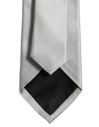 Dolce & Gabbana Gray Satin 100% Silk Adjustable Tied Men Necktie Tie