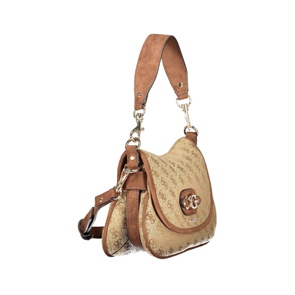 Guess Jeans Beige Polyester Handbag