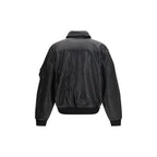 ALPHA INDUSTRIES Black Lambskin Leather Jacket