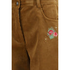Forte_Forte Brown Cotton Casual Pants