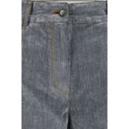 Forte_Forte Gray Cotton Jeans Denim