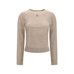 Tory Burch Beige Wool Oves Aries Sweatshirt