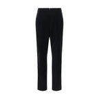 Khaite Black Cotton Casual Pants