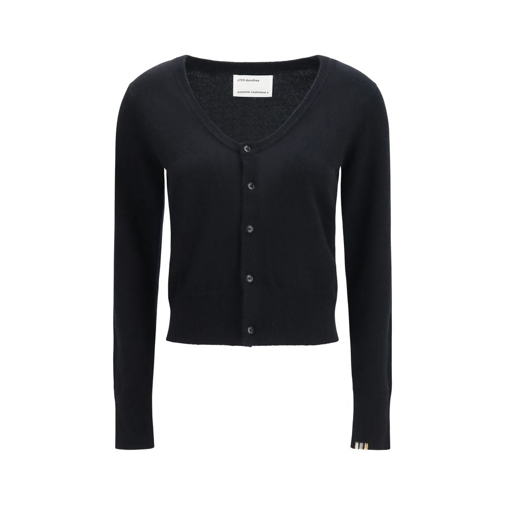 Extreme Cashmere Black Cashmere Cardigan