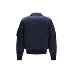 ALPHA INDUSTRIES Blue Nylon Bomber