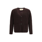 Valentino Garavani Brown Wool Oves Aries Cardigan