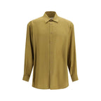 Valentino Garavani Beige Silk Dress Shirt
