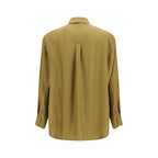 Valentino Garavani Beige Silk Dress Shirt
