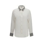 Alexander McQueen White Silk Dress Shirt