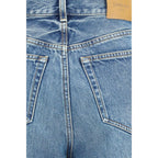Saint Laurent Blue Cotton Relaxed Fit Jeans