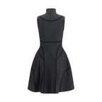 Alexander McQueen Black Polyester Cocktail Dress
