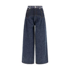 Ganni Blue Cotton Jeans Denim