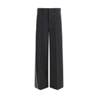 P.A.R.O.S.H. Gray Wool Oves Aries Casual Pants
