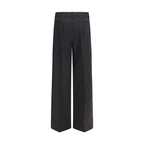 P.A.R.O.S.H. Gray Wool Oves Aries Casual Pants