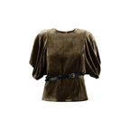 P.A.R.O.S.H. Brown Viscose Shirt