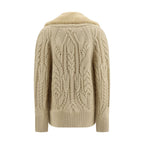 Ermanno Scervino Beige Wool Oves Aries Sweatshirt