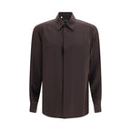 Dolce & Gabbana Brown Silk Shirt