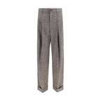 Dolce & Gabbana Brown Alpaca Vicugna Pacos Pants