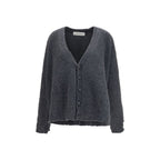 Golden Goose Gray Wool Oves Aries Cardigan