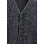Golden Goose Gray Wool Oves Aries Cardigan