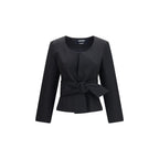 Jacquemus Black Wool Oves Aries Full-Length Jacket