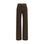 Jacob Cohen Brown Cotton Straight-Leg Jeans