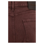 Jacob Cohen Bordeaux Cotton Straight-Leg Jeans