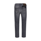 Jacob Cohen Gray Cotton Straight-Leg Jeans